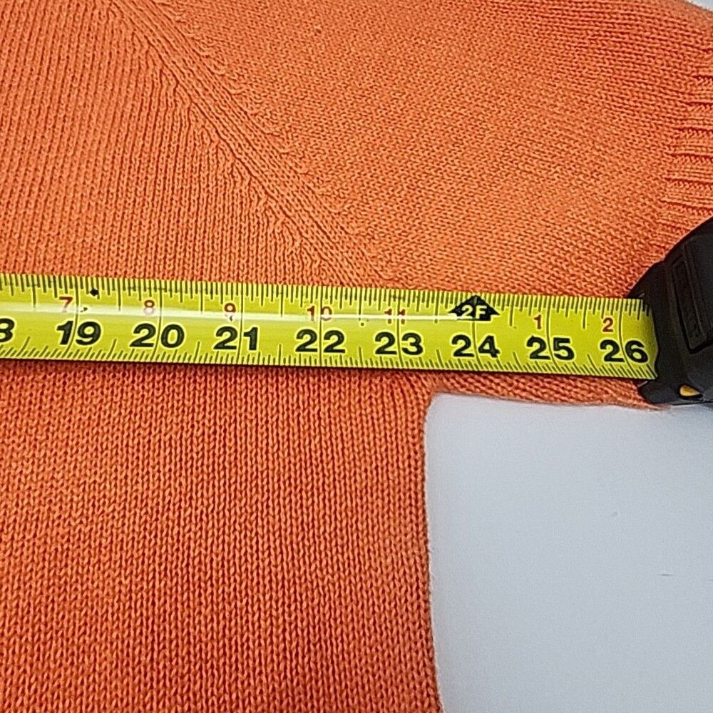 Quacker Factory Sweater Orange Short Sleeve Lemon Women Plus Sz 1X A43984 QVC - Picture 7 of 9